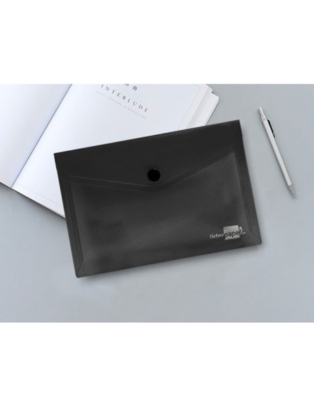 Carpeta liderpapel dossier broche polipropileno din a6 negro opaco