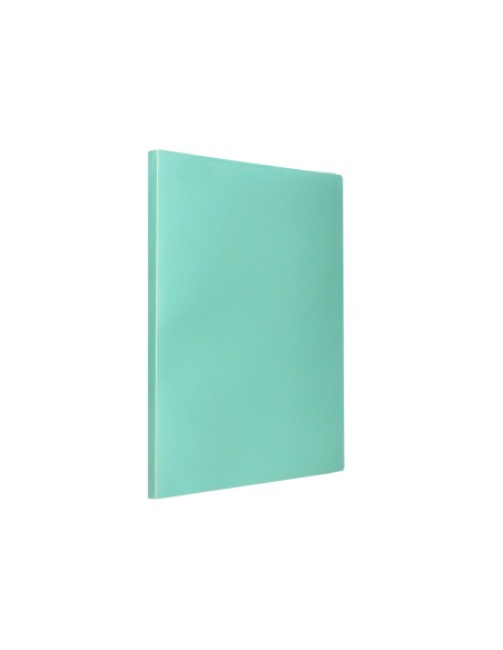Carpeta liderpapel escaparate 40 fundas polipropileno din a4 verde manzana opaco