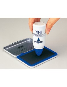 Tinta tampon artline azul... 2