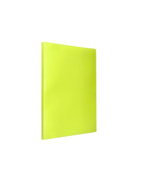 Carpeta liderpapel escaparate 30 fundas polipropileno din a4 amarillo fluor opaco