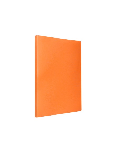 Carpeta liderpapel escaparate 20 fundas polipropileno din a4 naranja fluor opaco