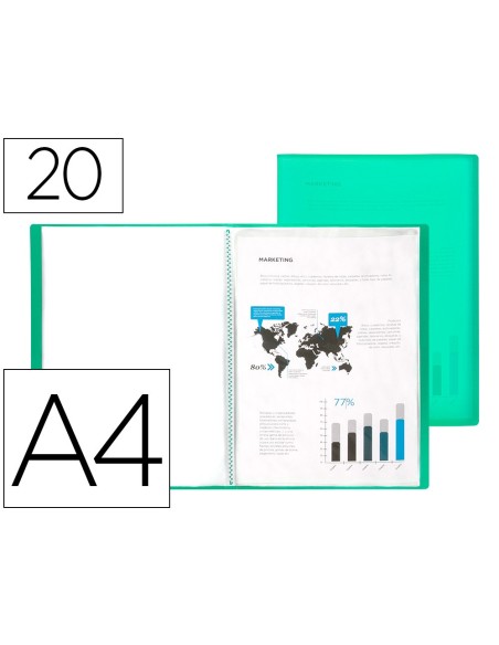 Carpeta liderpapel escaparate 20 fundas...
