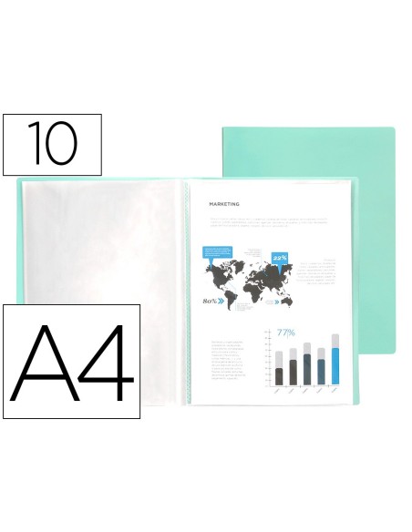 Carpeta liderpapel escaparate 10 fundas...