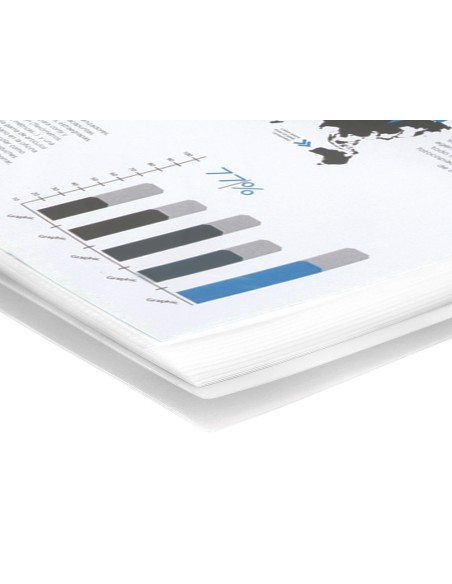 Carpeta liderpapel escaparate con espiral 60 fundas polipropileno din a4 transparente