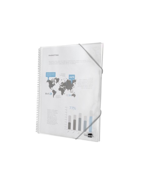 Carpeta liderpapel escaparate con espiral 40...