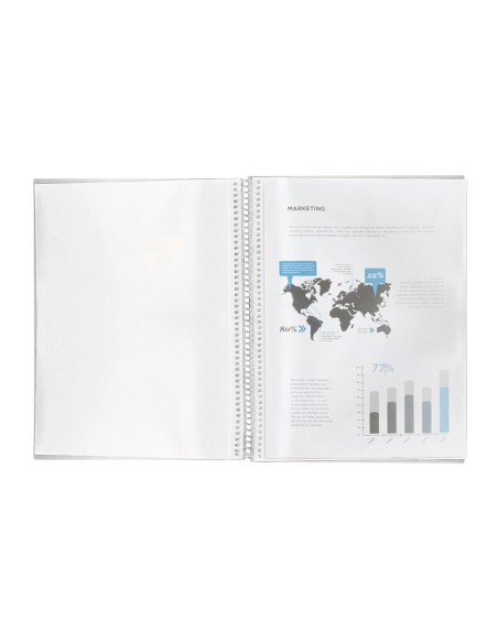 Carpeta liderpapel escaparate con espiral 20...