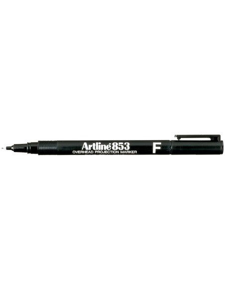 Rotulador artline retroproyeccion punta fibra permanente ek-853 negro -punta redonda 0.5 mm