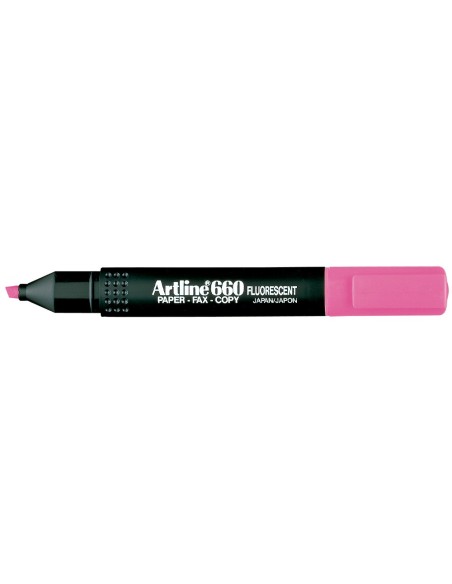 Rotulador artline fluorescente ek-660 rosa...