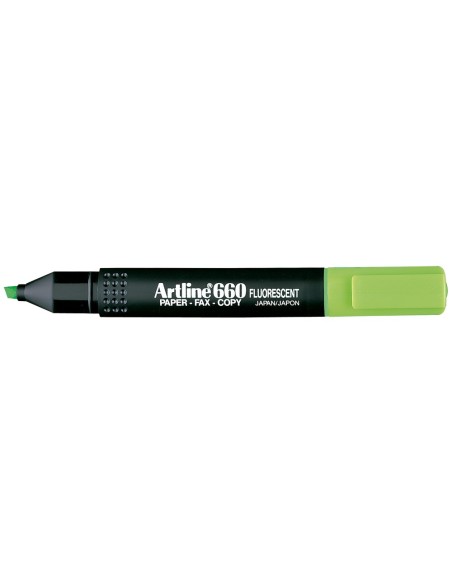 Rotulador artline fluorescente ek-660 verde...