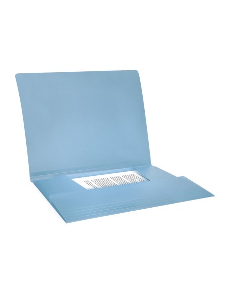 Carpeta liderpapel gomas solapas polipropileno din a4 celeste opaco