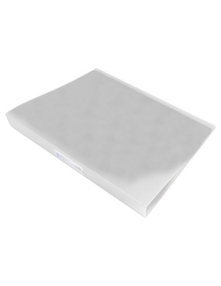 Carpeta liderpapel 4 anillas 25 mm mixtas polipropileno din a4 transparente