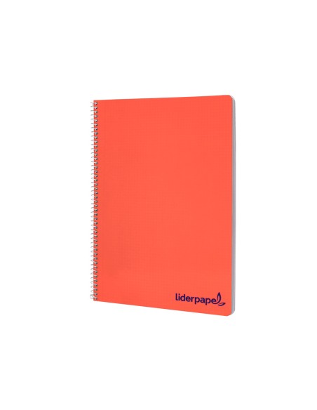 Cuaderno espiral liderpapel a4 wonder tapa plastico 80h 90 gr liso colores surtidos