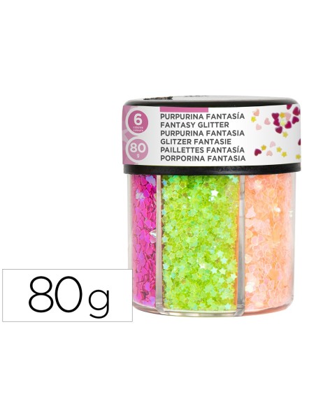 Purpurina fantasia liderpapel corazon y...