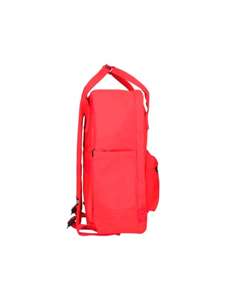 Cartera antartik mochila 2 asas y bolsillos exteriores rojo 300x115x390 mm