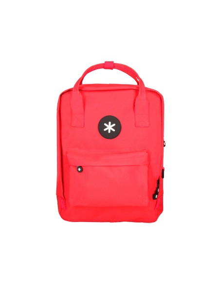 Cartera antartik mochila 2 asas y bolsillos exteriores rojo 300x115x390 mm