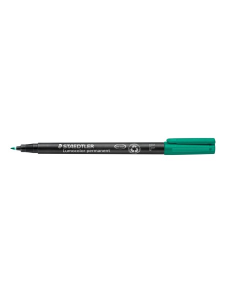 Rotulador staedtler lumocolor retroproyeccion punta de fibrapermanente 318-5 verde punta fina redonda 0.6 mm
