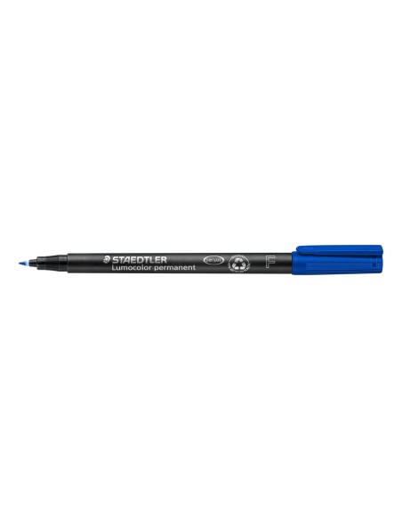 Rotulador staedtler lumocolor retroproyeccion punta de fibrapermanente 318-3 azul punta fina redonda 0.6 mm
