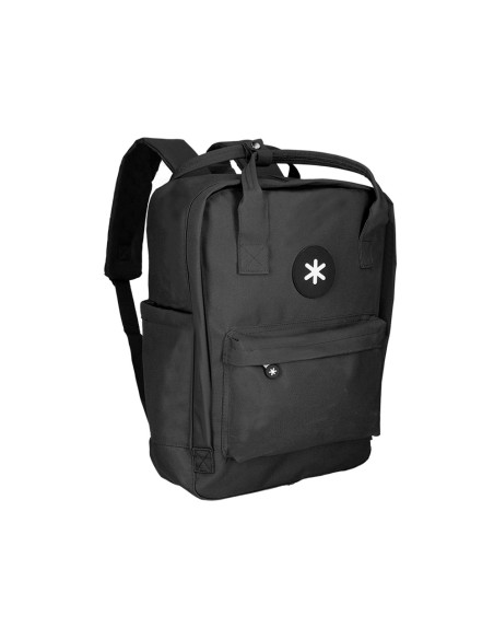 Cartera antartik mochila 2 asas y bolsillos exteriores negro 300x115x390 mm