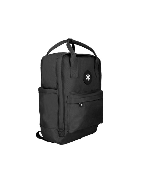 Cartera antartik mochila 2 asas y bolsillos exteriores negro 300x115x390 mm