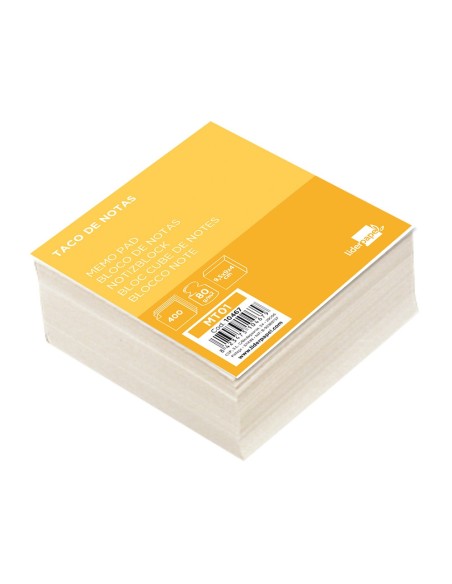 Taco papel liderpapel sin encolar 95x90x40 mm...