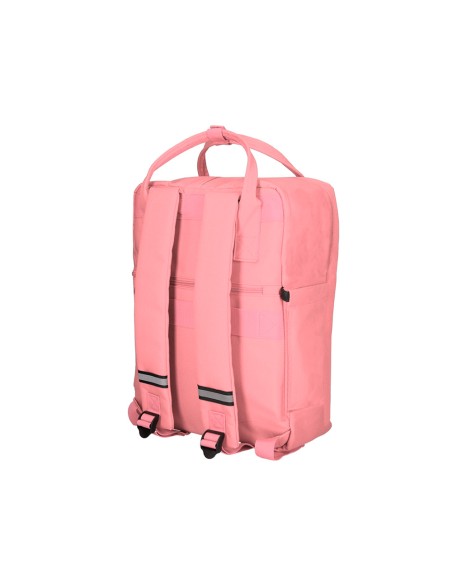 Cartera antartik mochila 2 asas y bolsillos exteriores coral 300x115x390 mm