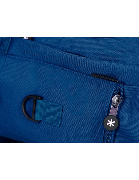 Cartera antartik mochila 2 asas y bolsillos exteriores azul 300x115x390 mm