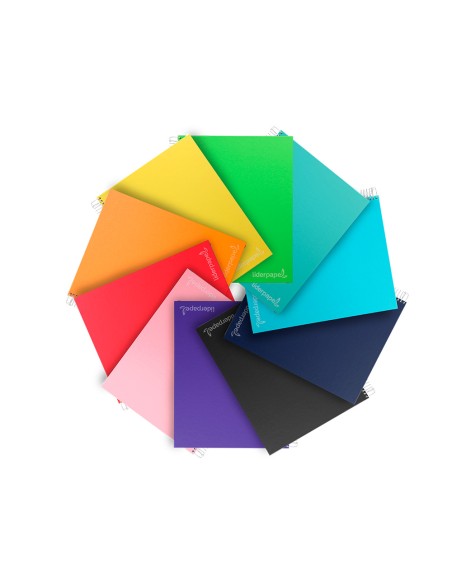 Cuaderno espiral liderpapel a4 micro jolly multidisciplina tapa forrada 140h 75gr 28h 5mm 112h hrtal.