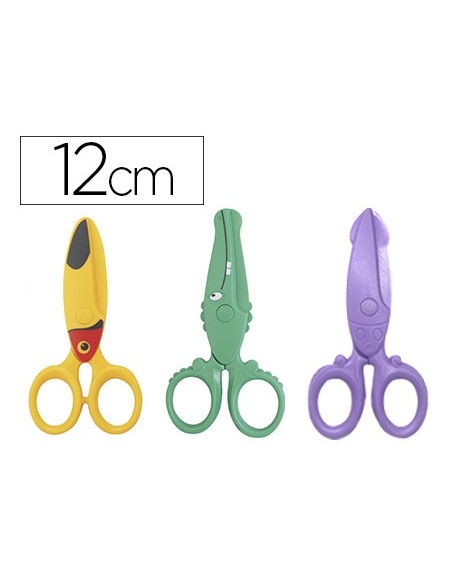 Tijera escolar liderpapel 12cm especial para...