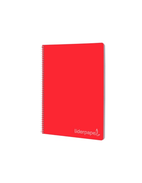 Cuaderno espiral liderpapel folio witty tapa dura 80h 75gr pauta 2,5mm con margen colores surtidos
