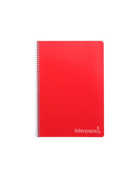 Cuaderno espiral liderpapel folio witty tapa dura 80h 75gr pauta 2,5mm con margen colores surtidos