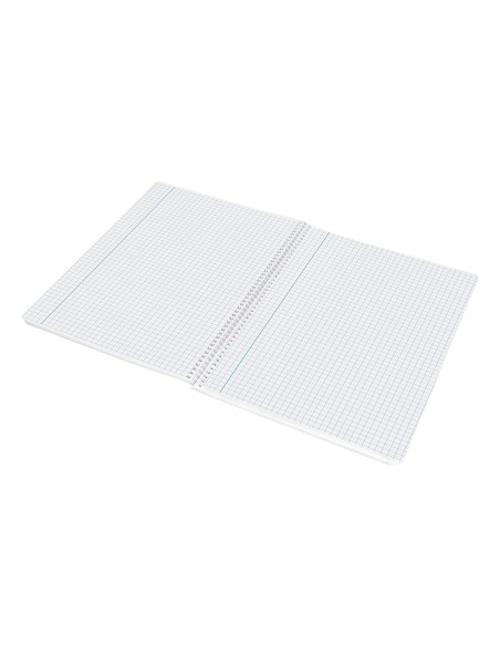Cuaderno espiral liderpapel folio witty tapa dura 80h 75gr cuadro 6mm con margen colores surtidos