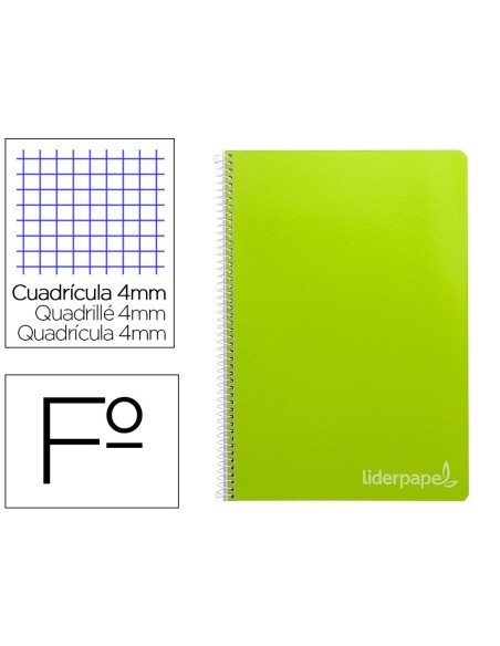 Cuaderno espiral liderpapel folio witty tapa...