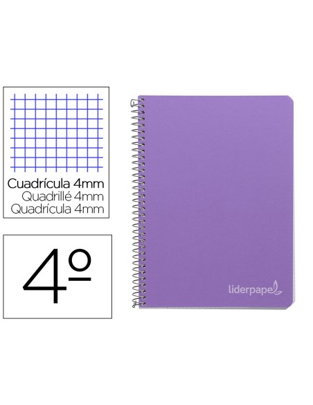 Cuaderno espiral liderpapel cuarto witty tapa...