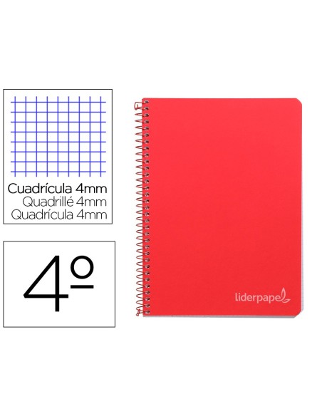 Cuaderno espiral liderpapel cuarto witty tapa...
