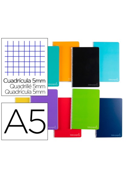 Cuaderno espiral liderpapel a5 micro witty tapa...