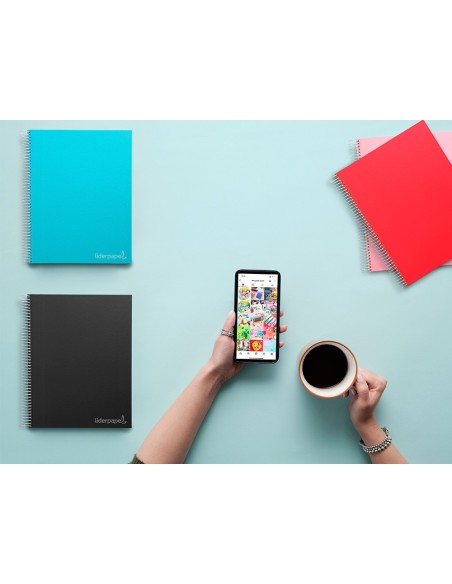 Cuaderno espiral liderpapel a5 micro jolly tapa...