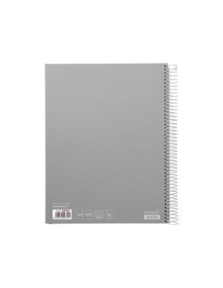 Cuaderno espiral liderpapel a4 micro jolly tapa...
