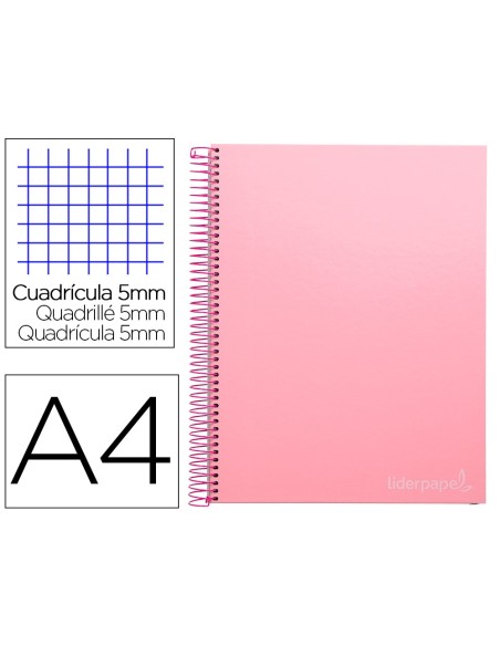 Cuaderno espiral liderpapel a4 micro jolly tapa...