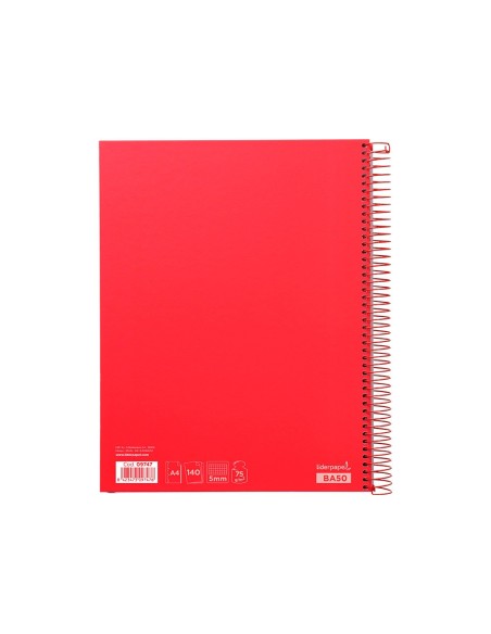 Cuaderno espiral liderpapel a4 micro jolly tapa...