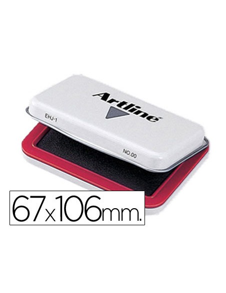Tampon artline nº1 rojo 67x106 mm