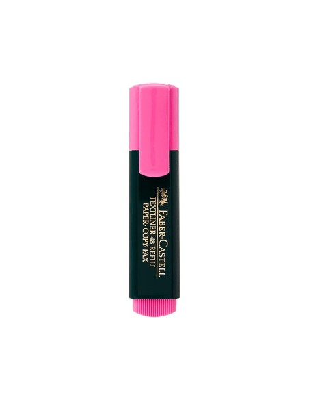Rotulador faber fluorescente 48-28 rosa