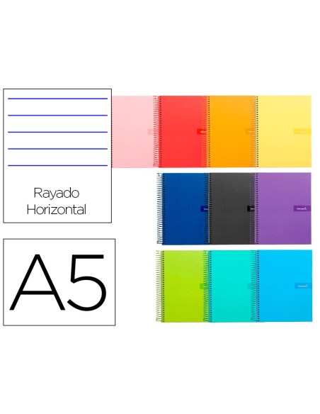 Cuaderno espiral liderpapel a5 crafty tapa...