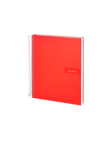Cuaderno espiral liderpapel a5 crafty tapa forrada 80h 90 gr cuadro 4 mm con margen colores surtidos