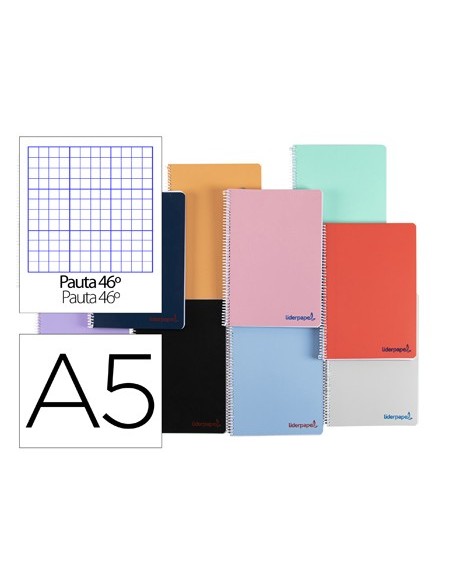 Cuaderno espiral liderpapel a5 wonder tapa...