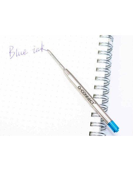 Recambio boligrafo q-connect tipo parker azul