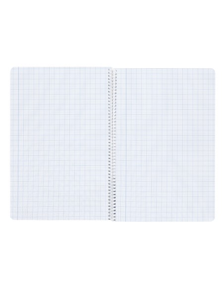 Cuaderno espiral liderpapel a4 wonder tapa plastico 80h 90gr milimetrado 2mm con margen colores surtidos