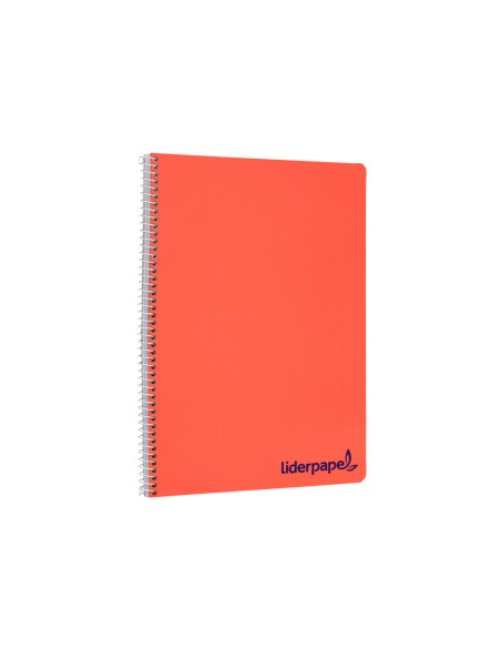 Cuaderno espiral liderpapel a4 wonder tapa plastico 80h 90gr pauta estrecha 2,5mm con margen colores surtidos