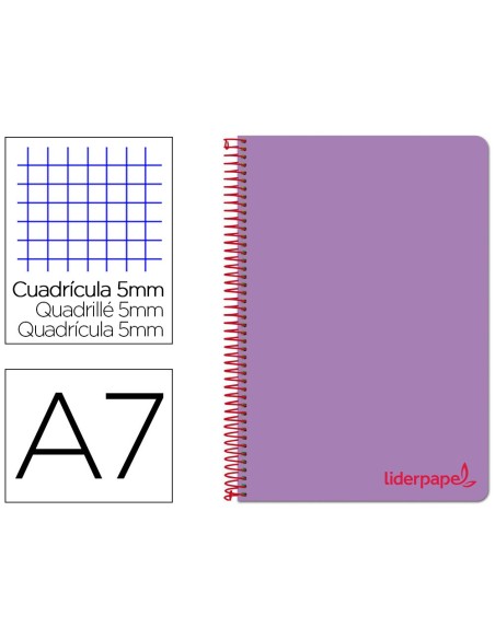 Cuaderno espiral liderpapel a7 micro wonder...