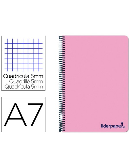 Cuaderno espiral liderpapel a7 micro wonder...