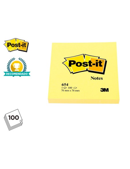 Bloc de notas adhesivas quita y pon post-it...
